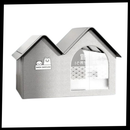Casa para gatos com isolamento térmico refletivo da Senhu, com paredes acolchoadas e design confortável para proteção térmica.