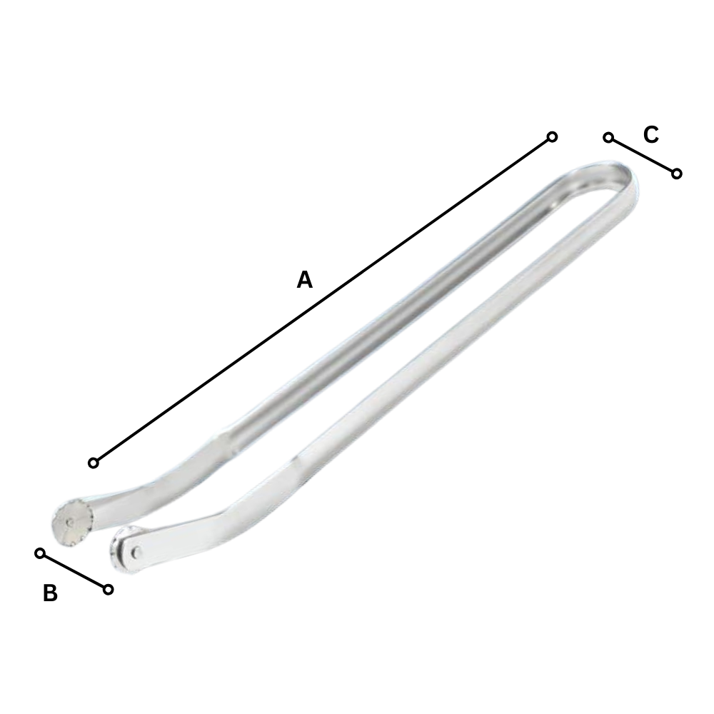 Pinça de churrasco resistente ao calor da Tinksky, utensílio de cozinha para virar alimentos na grelha.
