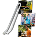 Pinça de churrasco resistente ao calor da Tinksky, utensílio de cozinha para virar alimentos na churrasqueira.