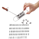 Fer à marcar BBQ Hemoton, acessório de pequeno eletroméstico para marcações em alimentos e churrasco, com design compacto.