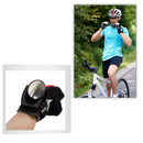 Espelho retrovisor de pulso para bicicleta da marca Hemoton, ideal para ciclismo, visível no pulso com acabamento elegante.