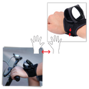 Espelho retrovisor de pulso para bicicleta Hemoton, ajuste lateral para ciclismo, visibilidade eficiente durante o passeio.