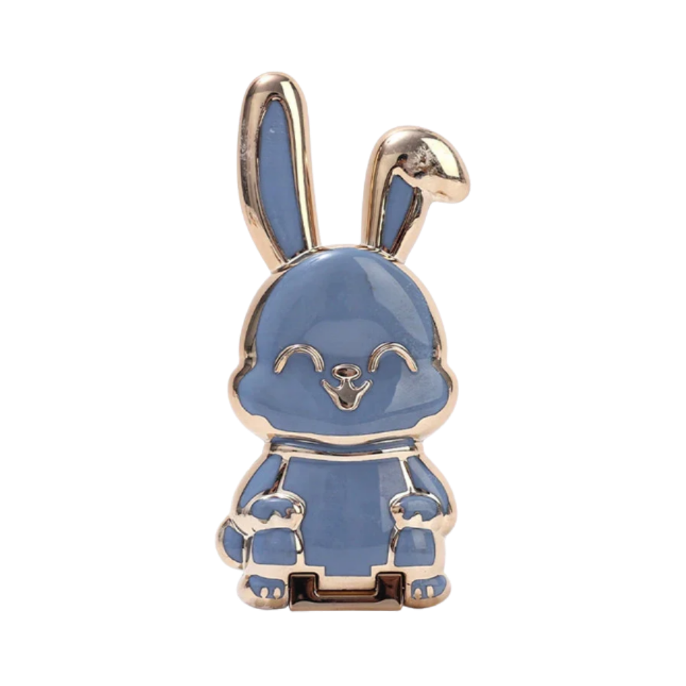 Suporte para telefone Bunny da Henry Store, suporte de telefonia vermelho com design fofo para uso em mesa.