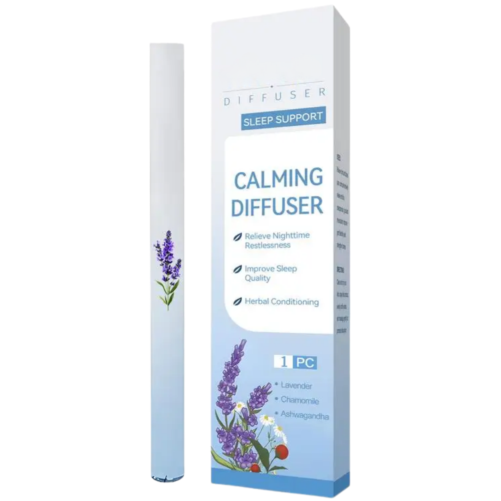 Inalação com bastão de molène e lavanda da Qaquu, produto natural para cuidados respiratórios, com ingredientes herbais.