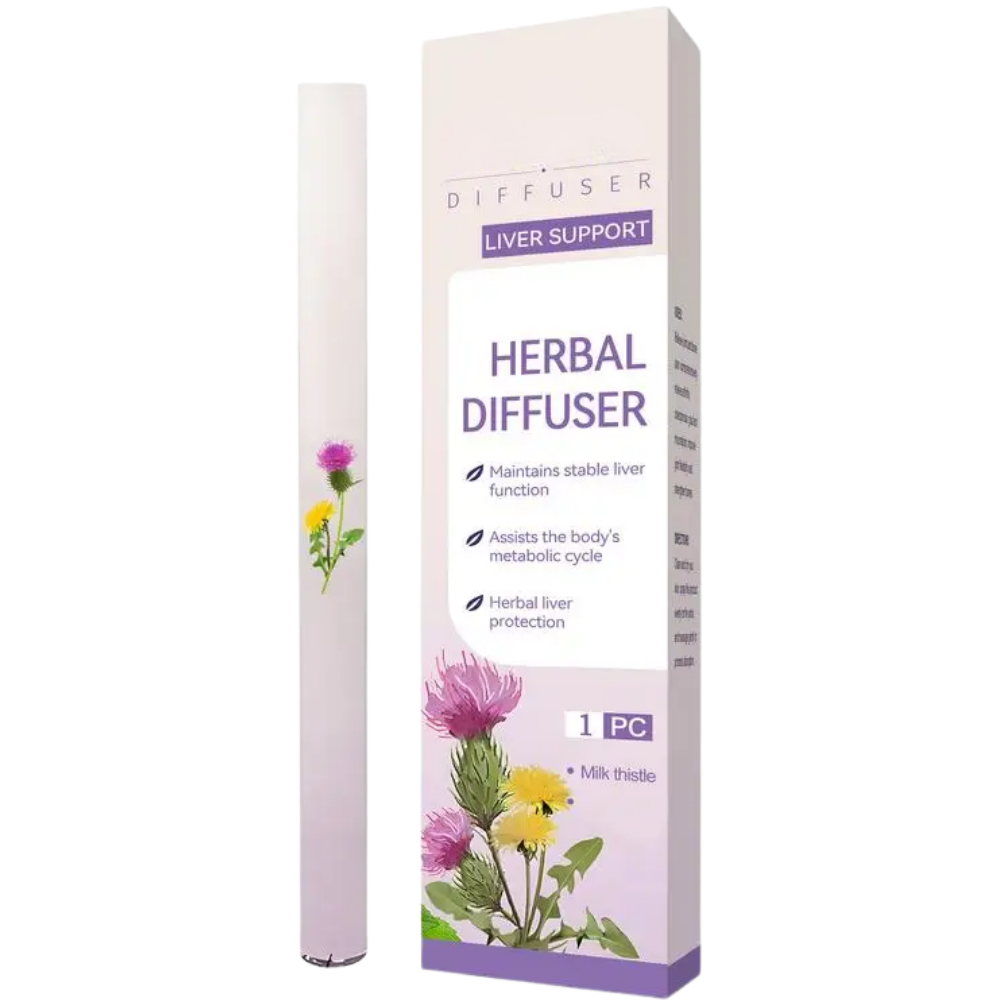 Baston de inhalação de ervas com molène da Qaquu para cuidados respiratórios, mostrado com ingredientes naturais e embalagem.