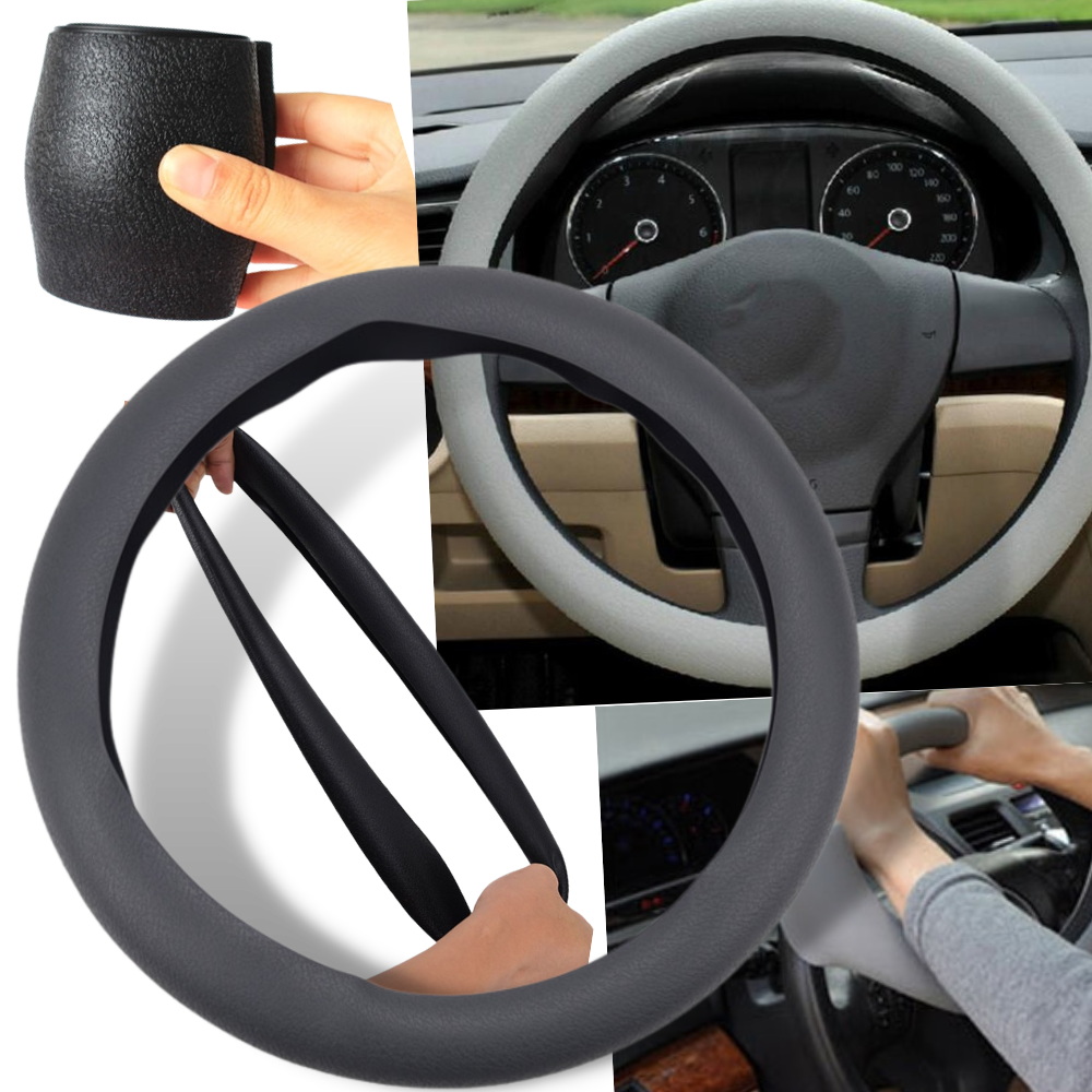 Couvre-volante em silicone rosa para veículos, acessório de decoração e proteção do volante, marca Heshun.