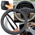 Couvre-volante em silicone rosa para veículos, acessório de decoração e proteção do volante, marca Heshun.