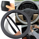 Couvre-volante em silicone rosa para veículos, acessório de decoração e proteção do volante, marca Heshun.