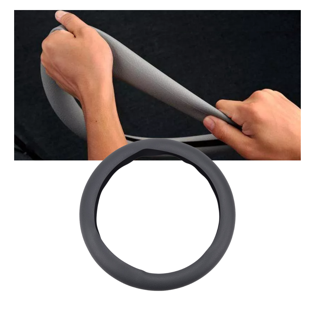 Couvre-volante em silicone rosa para veículos, acessório de manutenção e decoração, marca Heshun.