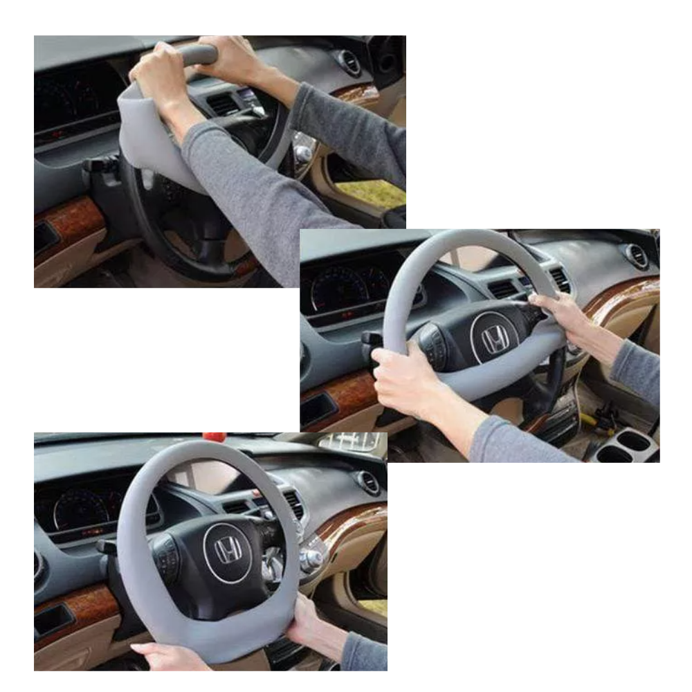 Couvre-volante em silicone rosa da Heshun para veículos, ideal para manutenção e decoração do interior do carro.
