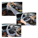 Couvre-volante em silicone rosa da Heshun para veículos, ideal para manutenção e decoração do interior do carro.
