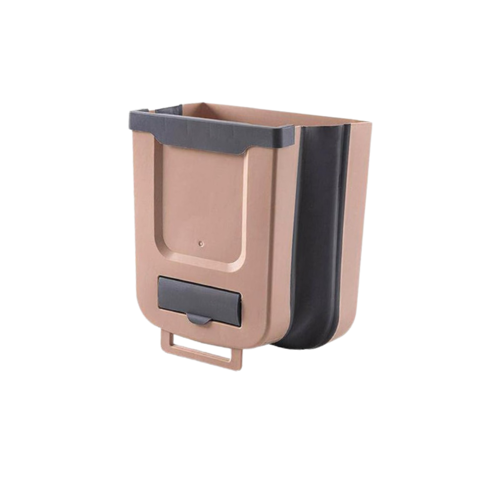 Lixeira dobrável de grande capacidade de 7 litros da Savlot, ideal para descarte de resíduos com design compacto e prático.