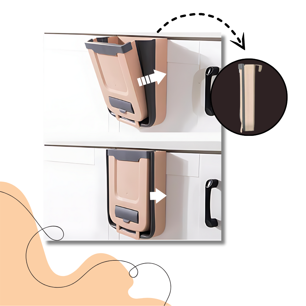 Lixeira dobrável de alta capacidade da Savlot, recipiente para descarte de resíduos, com design compacto e eficiente em espaço.