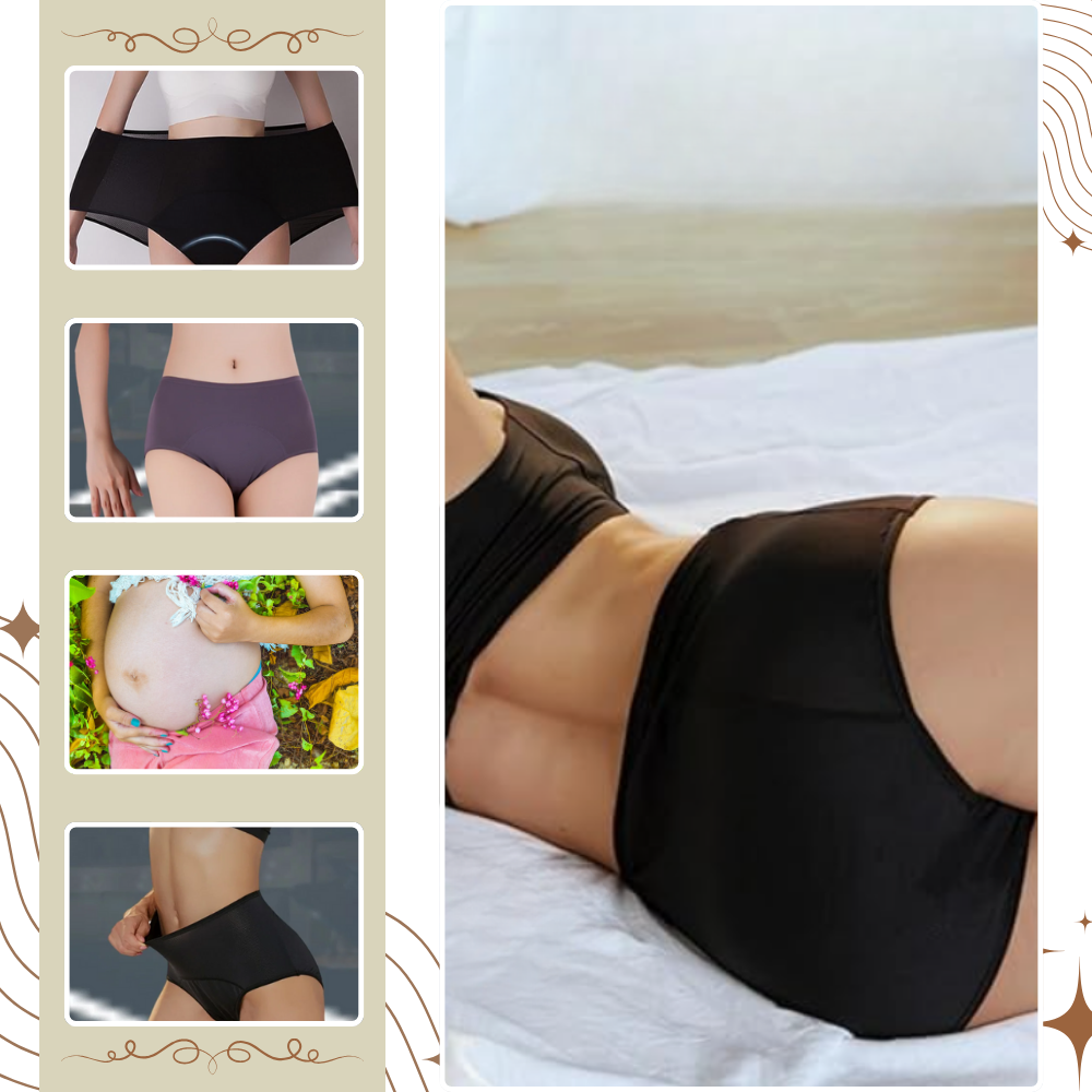 Calcinha de incontinência feminina Twifer, modelo de cintura alta para controle de incontinência urinária, confortável e discreta.