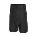 Shorts fitness Homyl sem costura, cintura alta e modelagem slim, em tecido preto para treinos e atividades físicas.
