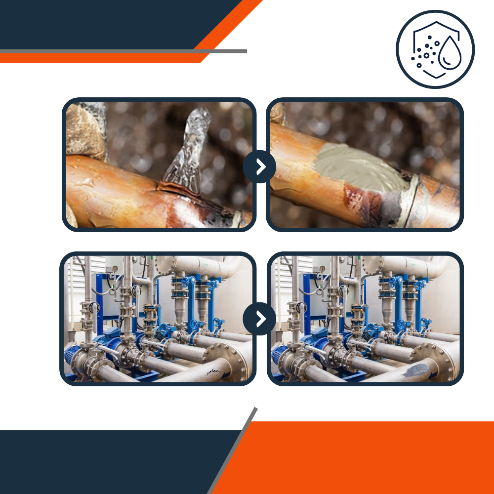 Cola forte e à prova d'água para reparos em metal, marca Hilabee, embalagem de 50g de cola e adesivos de construção