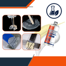 Cola forte e à prova d'água Hilabee para reparação de metal, adesivo de construção de 50g com alta aderência e resistência.