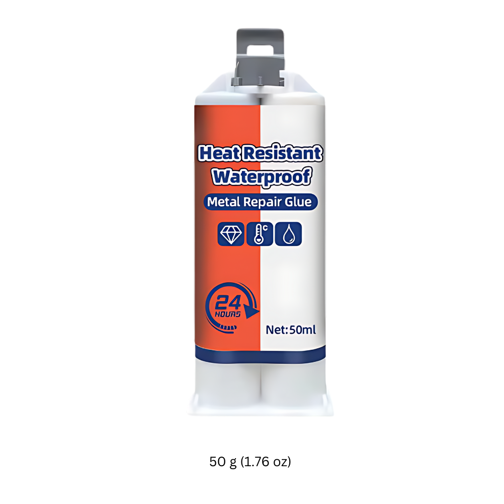Cola de alta aderência e à prova d'água da Hilabee para reparo de metal, contenção de 50g.