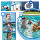 Ionizador solar de piscina Hinbest, acessório para piscinas e spas, com painel solar para tratamento da água.
