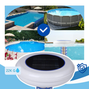 Ionizador solar de piscina Hinbest, acessório para piscinas e spas, com painel solar e componentes de controle visíveis.