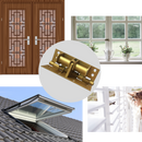 Charnière de porte polyvalente Hinge Outlet avec fermeture douce, finition argentée, pour portes intérieures et extérieures.