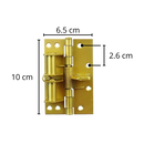 Charnière de porte polyvalente Hinge Outlet en acier inoxydable avec fermeture douce, ajustable pour porte intérieure ou extérieure.