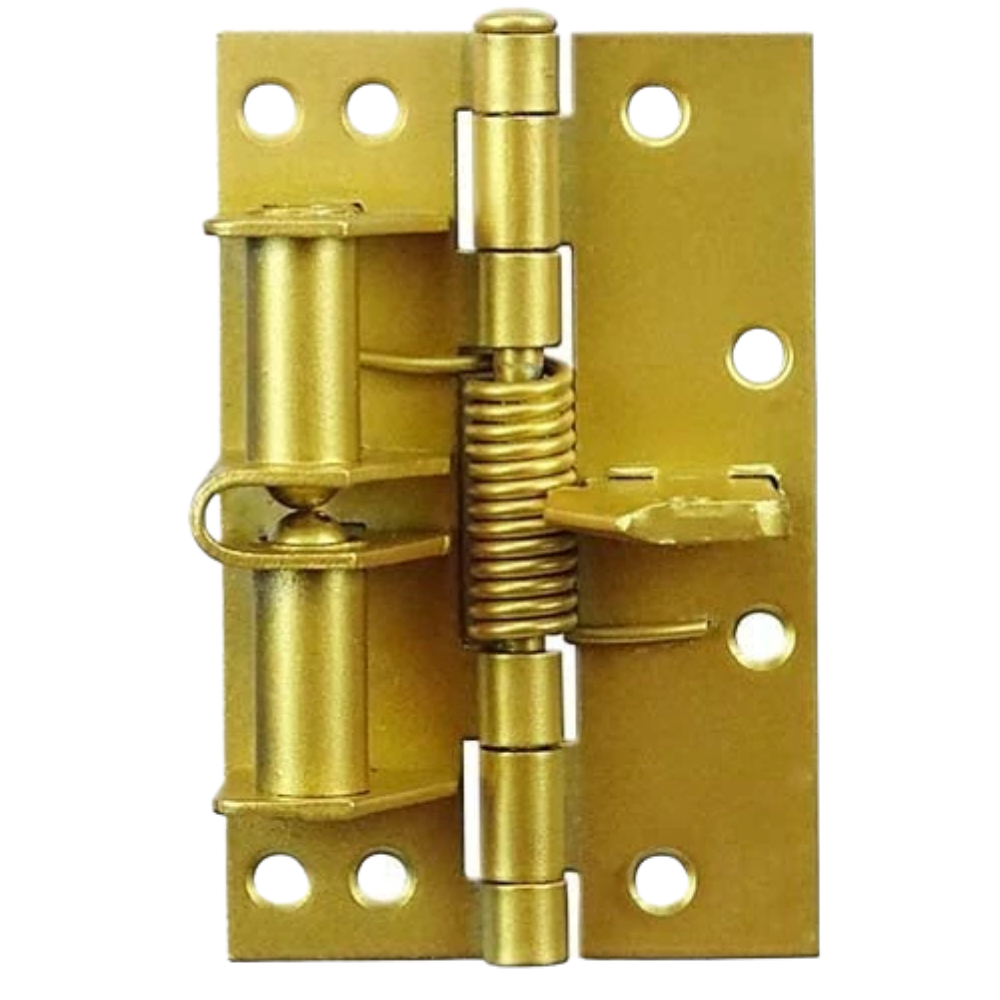 Charnière de porte polyvalente Hinge Outlet en acier argenté avec fermeture douce, pour une ouverture silencieuse et fluide.