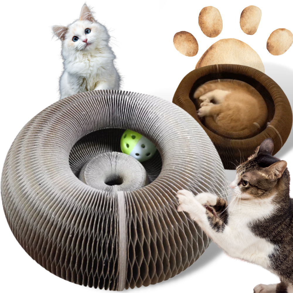Brinquedo de arranhar para gatos Hirigin, com superfície de sisal para arranhar e estimular o gato.