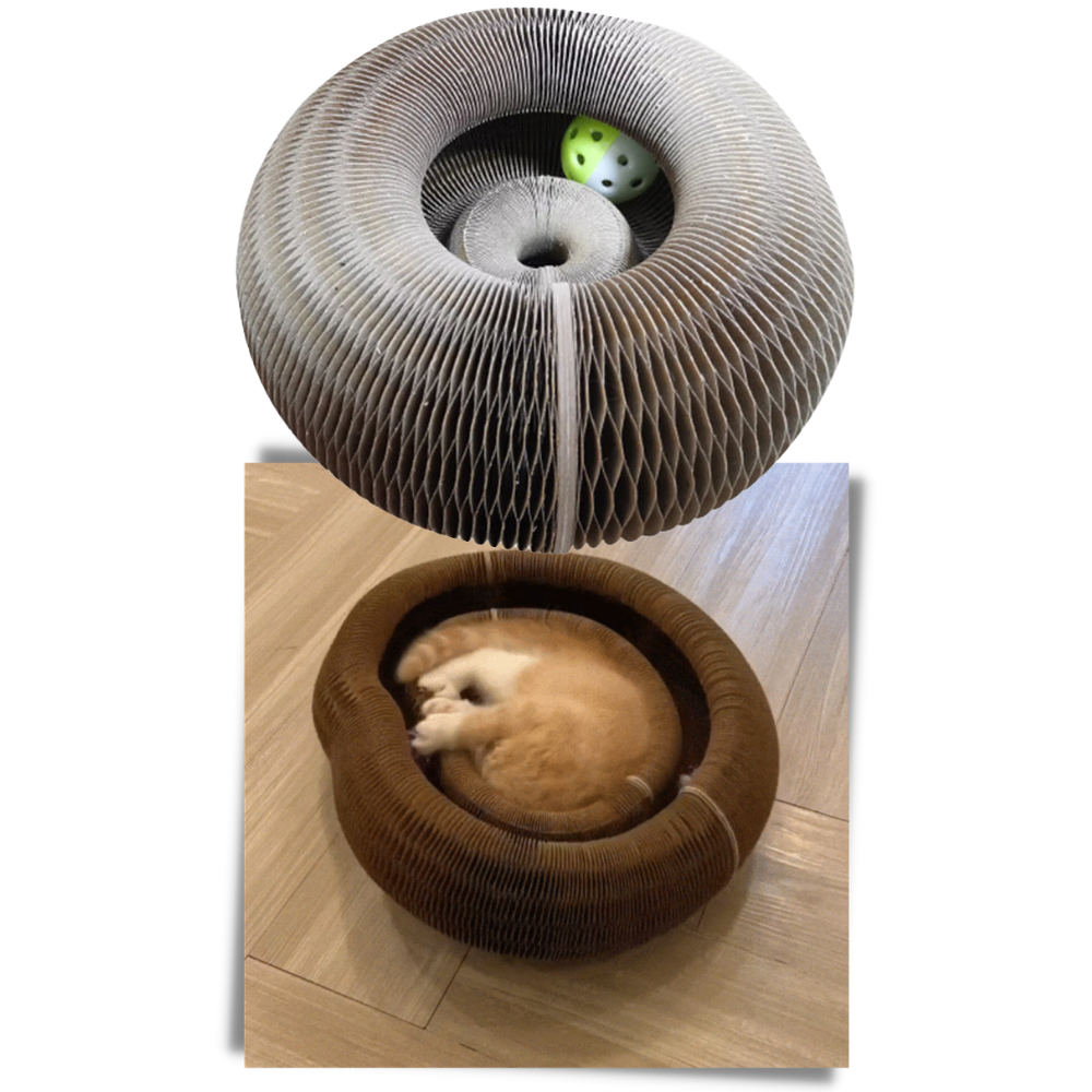 Planche à gratter para gatos Hirigin, acessório para arranhar e divertir felinos, com superfície de sisal natural.