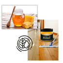 Cera de abelha aromática para secagem de madeira, usada em polisseuses e lustreuses Homchum, com textura e aroma natural.