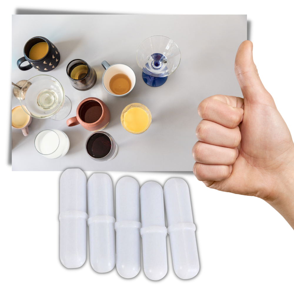 Conjunto de 5 agitadores magnéticos para canecas, utensílios de cozinha da marca Home Brew Ohio, usados para misturar bebidas.