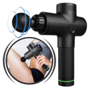 Pistolet de massage Homedics de alta velocidade para relaxamento muscular, com design ergonômico e cabeças intercambiáveis.