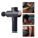 Pistolet de massagem Homedics de alta velocidade para relaxamento muscular, com diferentes níveis de intensidade.