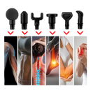 Pistolet de massage Homedics de multi velocidades para relaxamento muscular, aparelho portátil e ergonômico.