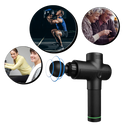Pistolet de massagem Homedics de múltiplas velocidades para relaxamento muscular, com detalhes visíveis e design ergonômico.