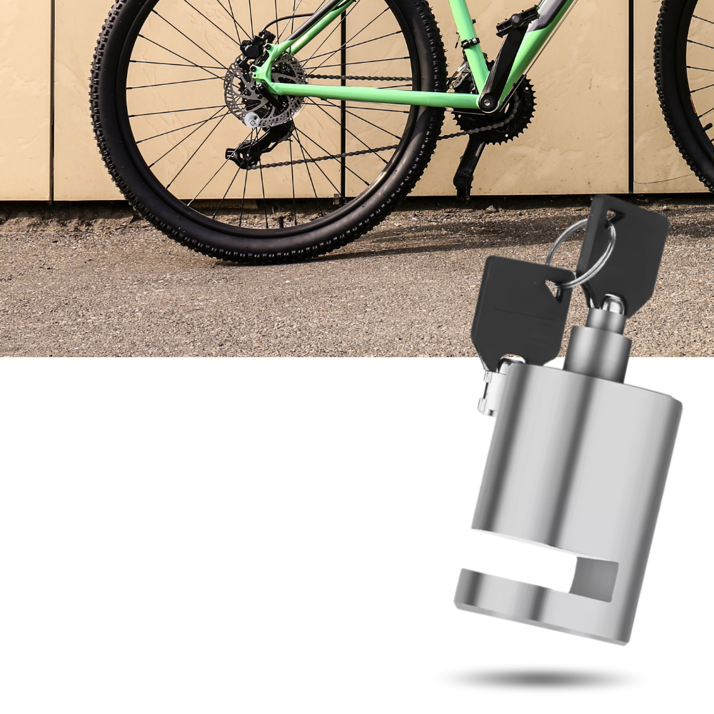 Antivol bloque disco em alumínio para bicicleta, marca Homemaxs, garantindo segurança e proteção contra roubos.
