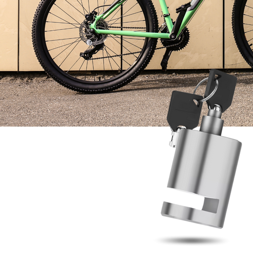 Antivol bloque disco em alumínio para bicicleta, marca Homemaxs, garantindo segurança e proteção contra roubos.