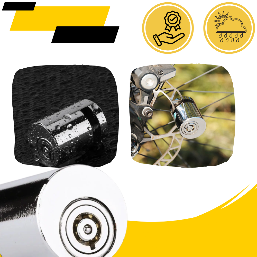 Antivol bloque disco em alumínio Homemaxs para bicicletas, segurança leve e resistente para proteção contra furtos