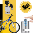 Antivol bloque disco em alumínio da Homemaxs para segurança de bicicletas, resistente e leve, com mecanismo de trava eficaz.