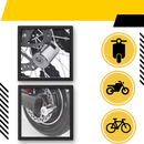 Antivol bloque disco em alumínio Homemaxs para bicicleta, segurança de veículos, resistente e leve.
