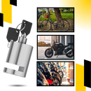 Antivol bloque disco em alumínio para bicicleta Homemaxs, dispositivo de segurança leve e resistente para proteção de veículos.
