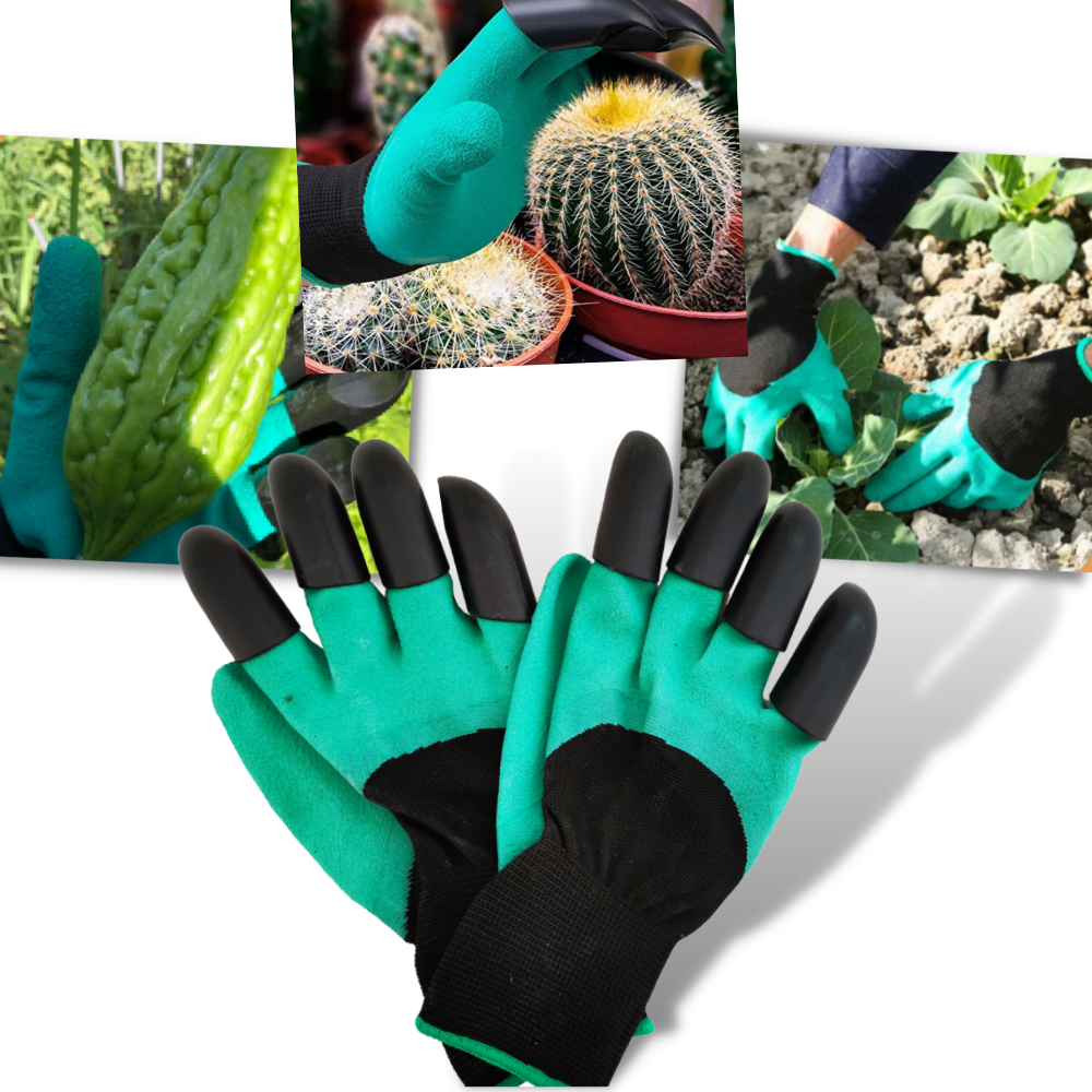 Luvas de jardinagem Homeme com garras resistentes, ideal para plantar e cuidar do jardim com proteção e praticidade