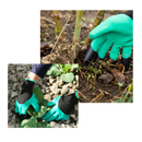 Luvas de jardinagem Homeme com garras, ideais para trabalhos de jardinagem e cultivo, com design resistente e confortável.