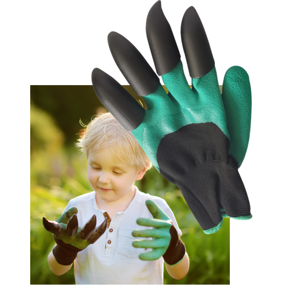 Luvas de jardinagem Homeme com garras, proteção resistente e design confortável para trabalhos no jardim.