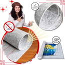 Tapete de feltro cinza para quebra-cabeças Homyl, fácil de enrolar, acessório para puzzles de 1500 peças.