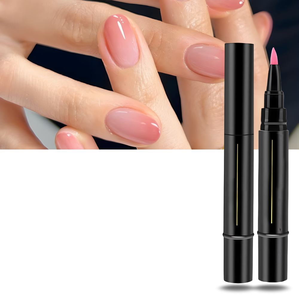 Caneta de esmalte Homyl com acabamento rosa bonbon, secagem rápida para unhas, produto de cosméticos.