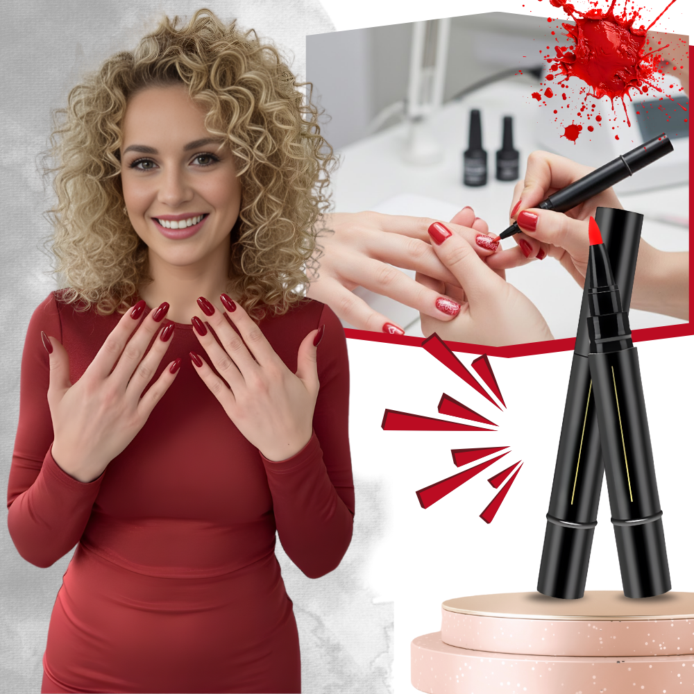 Stylo de esmalte de unha Homyl com acabamento rosado, secagem rápida, ideal para unhas com cores vibrantes.