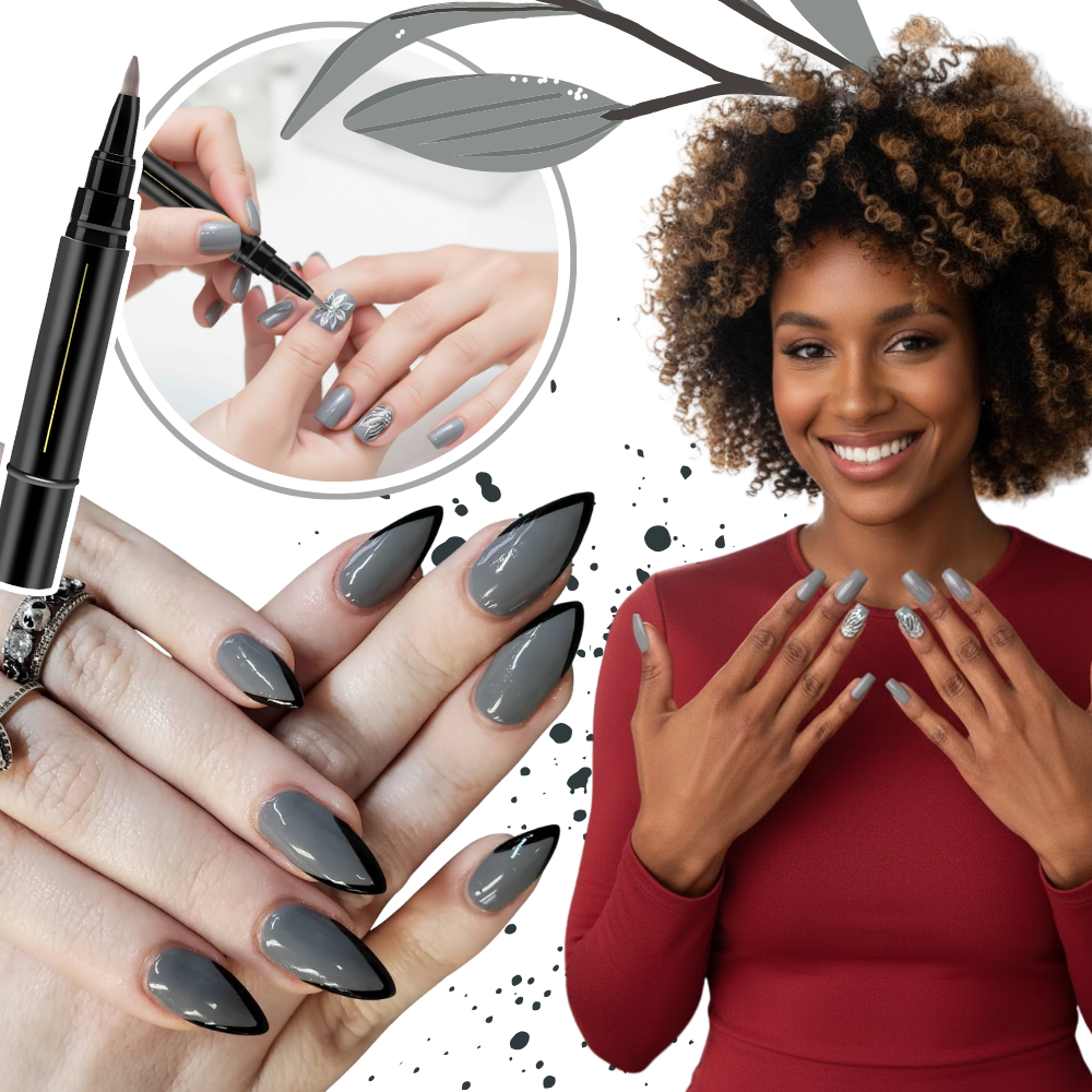 Stylo de esmalte para unhas da Homyl, com acabamento colorido rosa bonbon, secagem rápida, produto de cosméticos.