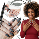 Stylo de esmalte para unhas da Homyl, com acabamento colorido rosa bonbon, secagem rápida, produto de cosméticos.