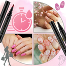 Caneta de esmalte Homyl para unhas com secagem rápida, acabamento brilhante e cor rosa bonbon, ideal para manicure fácil e rápida.